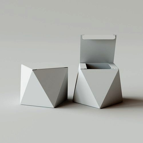 Angled Side Box - Package 3D model