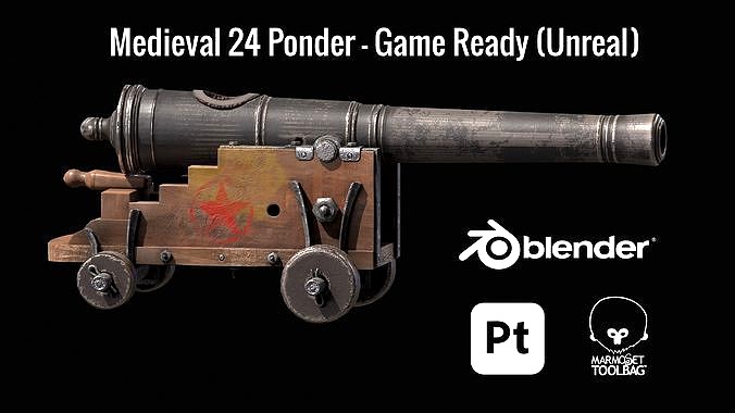 Medieval 24 Ponder - Game Ready - Unreal Engine