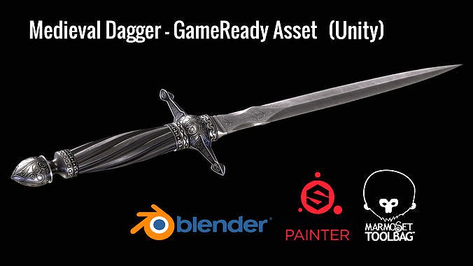 Medieval Dagger - GameReady Model - Unity