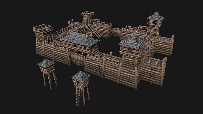Medieval Wooden Fort Castle Constructor
