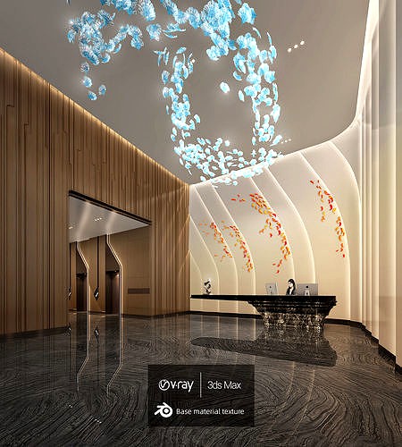 Elevator Hall - Hotel Lobby - 02 - 3D Model