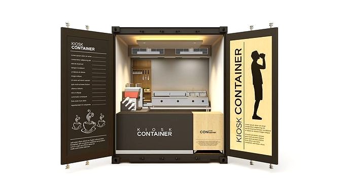 10ft Booth Container Kiosk