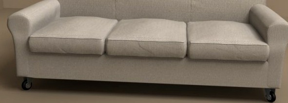 Nonnamaria sofa for three persons by Flexform 3D Model