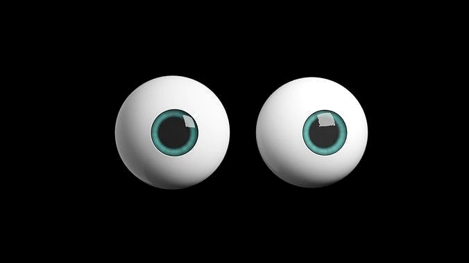 Stylized eyes 3d model