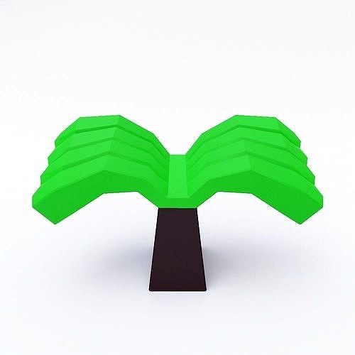 Toon tree 3d model