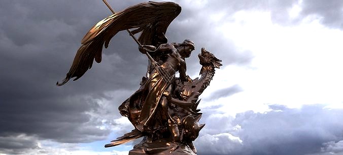 Holy Battle Sculpture