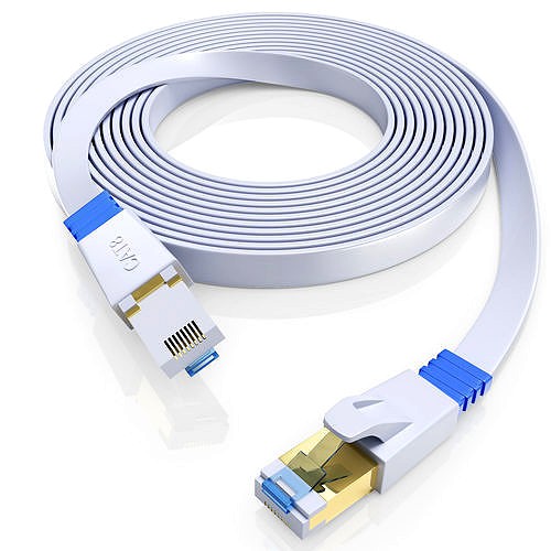 Ethernet flat cable bundle  RJ-45 Plug 3D model
