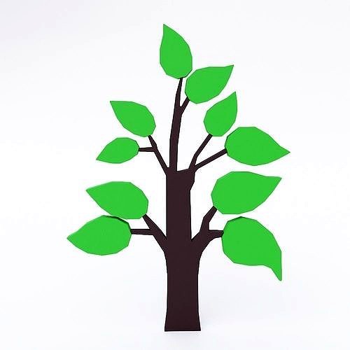 Toon tree 3d model