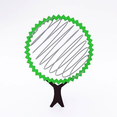 Abstract tree 3d model
