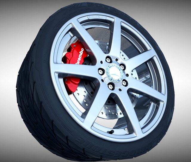 AMG Wheel 3D Model