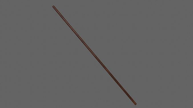 PBR Wushu Stick Wood4
