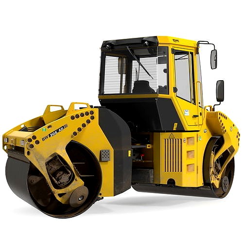 Bomag BW 205 AD4 Tandem Roller Dusty Rigged