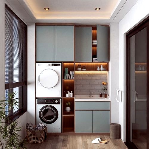 Laundry room 3d model