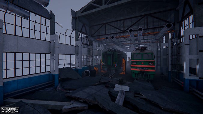 Modular Abandoned Depot for Unity