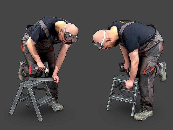Stylized Construction Worker