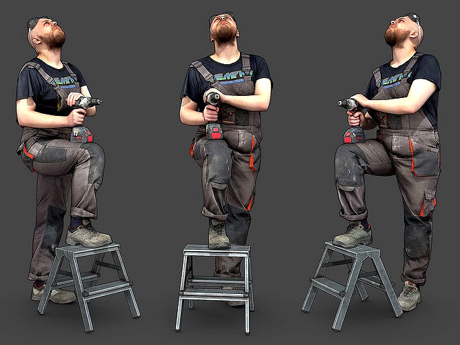 Stylized Construction Worker