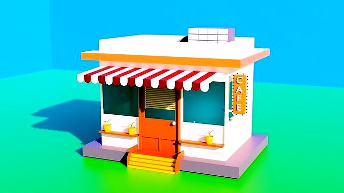 Cafe 3D Model