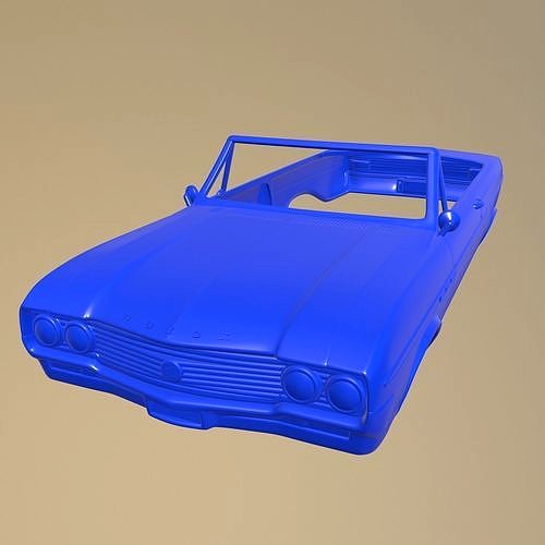 BUICK SKYLARK CONVERTIBLE 1964 PRINTABLE CAR BODY | 3D