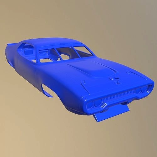 PLYMOUTH ROADRUNNER NASCAR RICHARD PETTY 1971 PRINTABLE CAR BODY | 3D