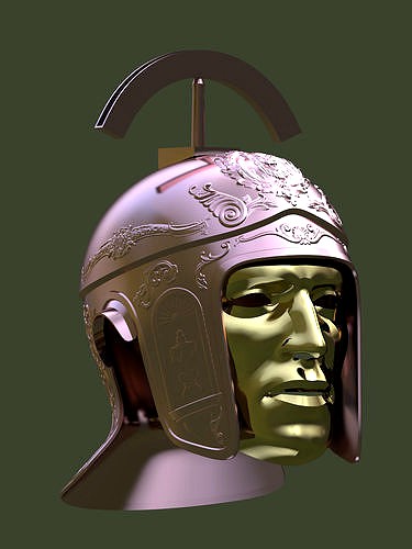 Roman General Helmet Mask Lorica Musculata Shin Guards Bracer | 3D