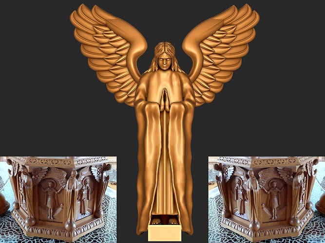 angel church altar  3d model for cnc - 3dprinter | 3D