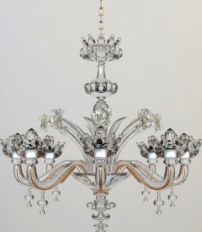 Ornate Crystal Chandelier 3D Model