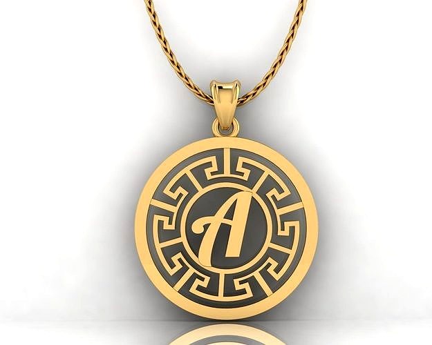 A Letter Pendant  | 3D