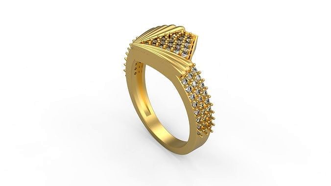 Cocktail Ring 080 | 3D