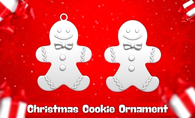 Christmas Cookie Ornament - Pendant -  Christmas Tree 4 | 3D
