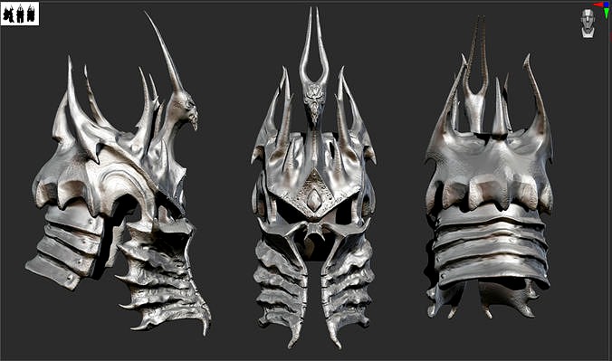 Lich King Helm of Domination cosplay or prop | 3D