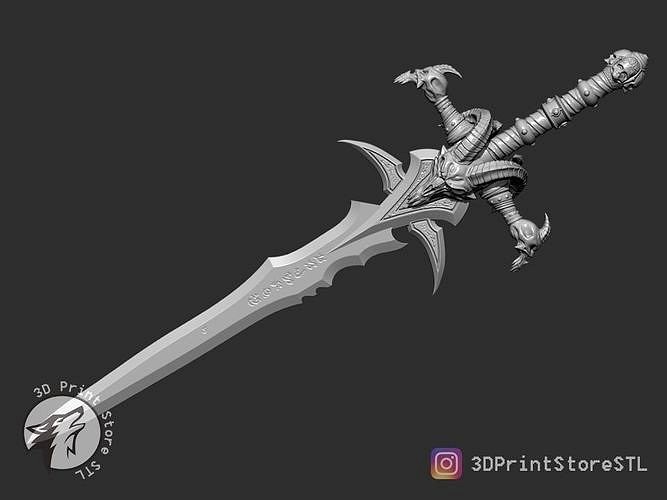 Lich King  Frostmourne From World Of Warcraft - Fan Art | 3D