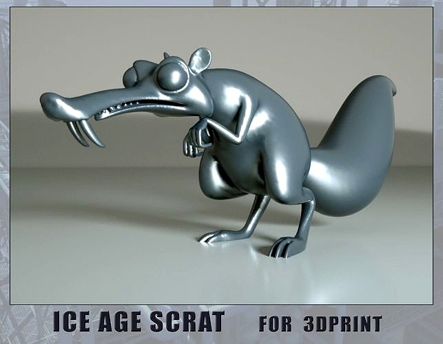 Ice Age Scrat for 3D print | 3D