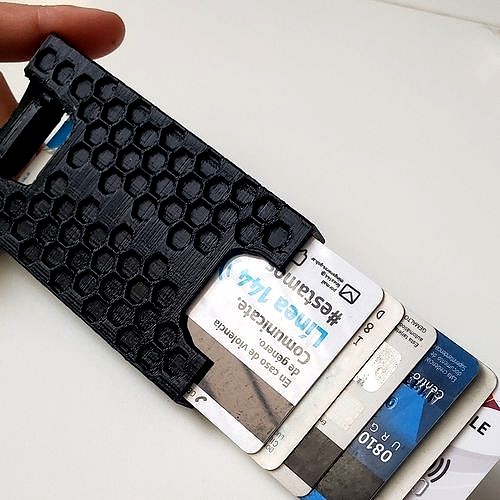 Practical Wallet  6 Cards and 1 RFID Card  | 3D