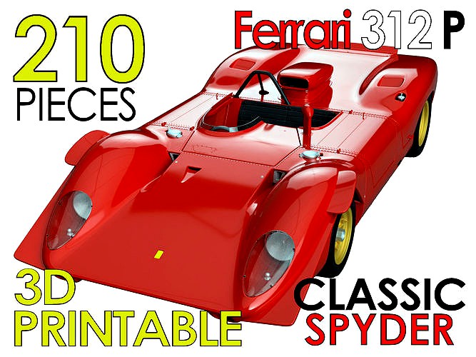 Ferrari 312 P Spyder Classic - Car Kit | 3D