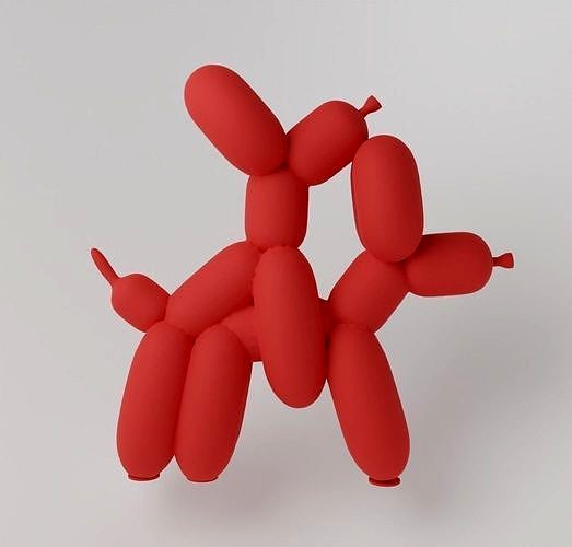 Humpek Ballon Dog  | 3D