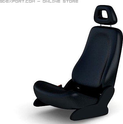 Car Seat Front 3D Model