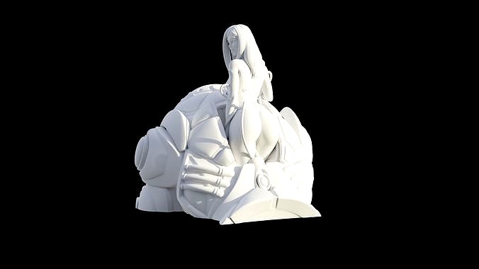 Mech Girl Pinup 3D Print | 3D