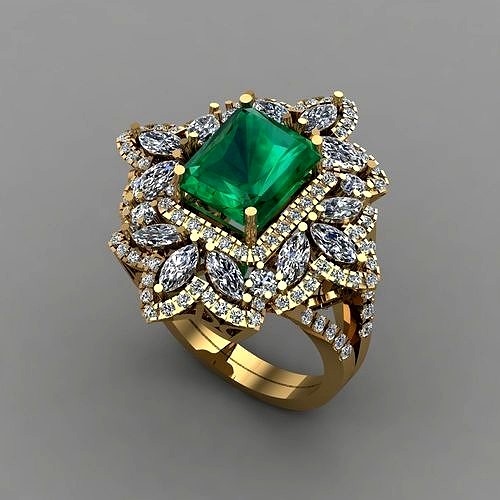 Diamond rings Jewellery For Women | 3D