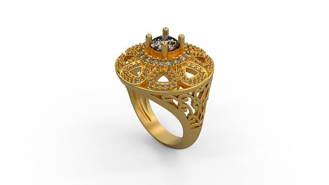 Cocktail Ring 005 | 3D