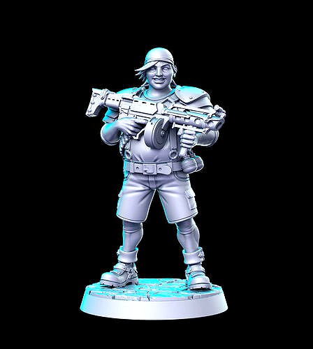 Wedge Final Fantasy 32mm Pre-supported | 3D