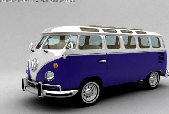 VW VAN 1966 3D Model