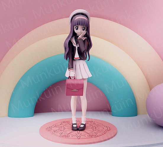 Tomoyo School Sakura Cardcaptor Fan Art | 3D