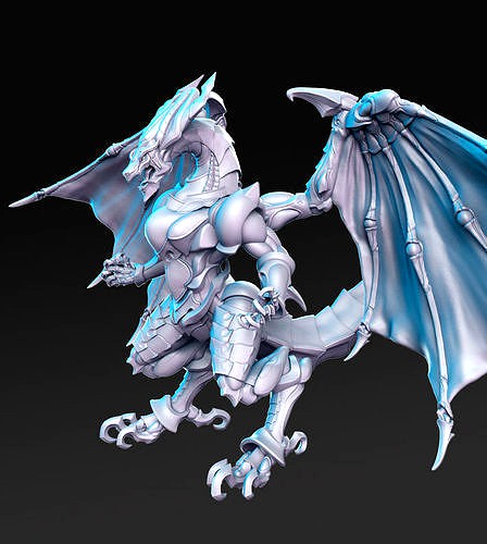 Bahamut Final Fantasy 32mm Pre-supported | 3D