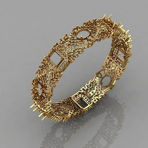 Traditional Indian Bangle South Indian Jewellery For Women | 3D