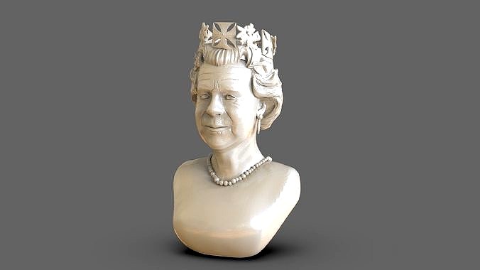 Elizabeth II Queen Bust | 3D