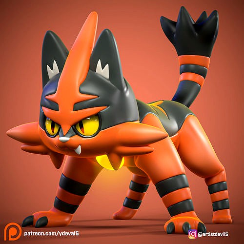TORRACAT POKEMON | 3D