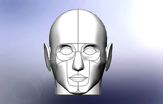 Human Head CAD | 3D