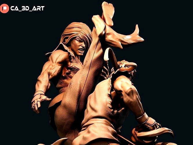 Ken and Ryu 3D Print | 3D