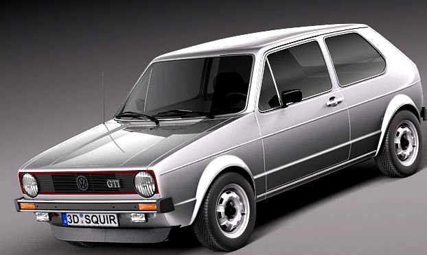 Volkswagen Golf GTI mk1 1982 3D Model