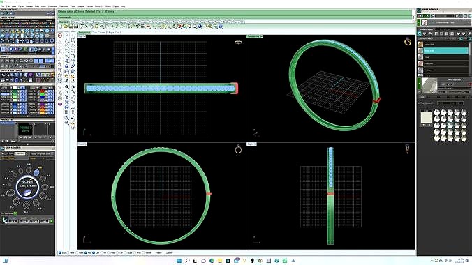 bangle bracelet  | 3D
